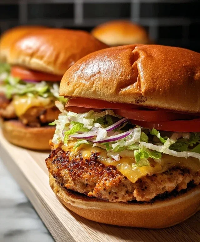 Ground Chicken Smash Burgers
