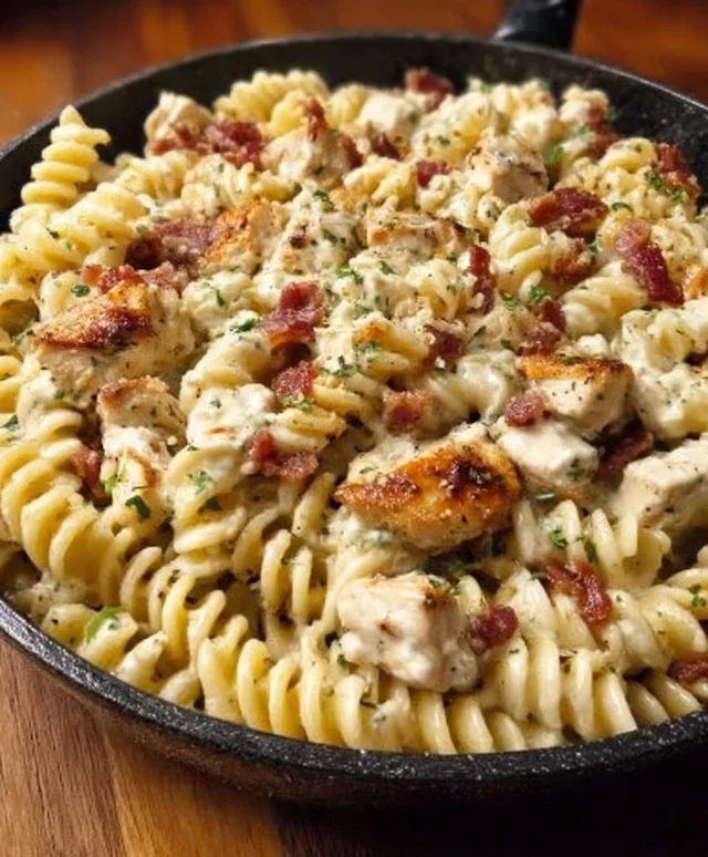 Chicken Beef Beef Bacon Ranch Pasta