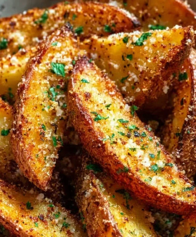 Baked Garlic Parmesan Potato Wedges