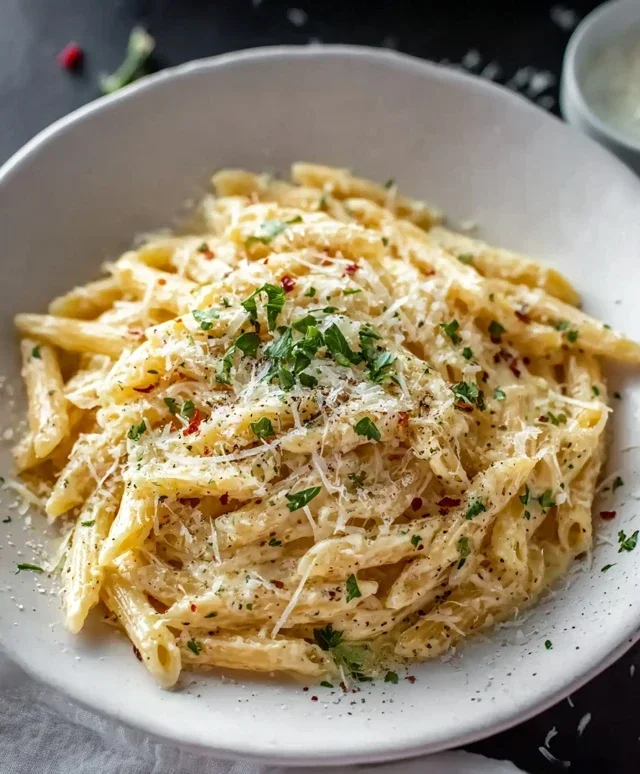 One Pot Creamy Garlic Pasta (Just 20 Minutes!)