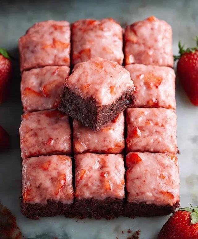 Strawberry Brownies