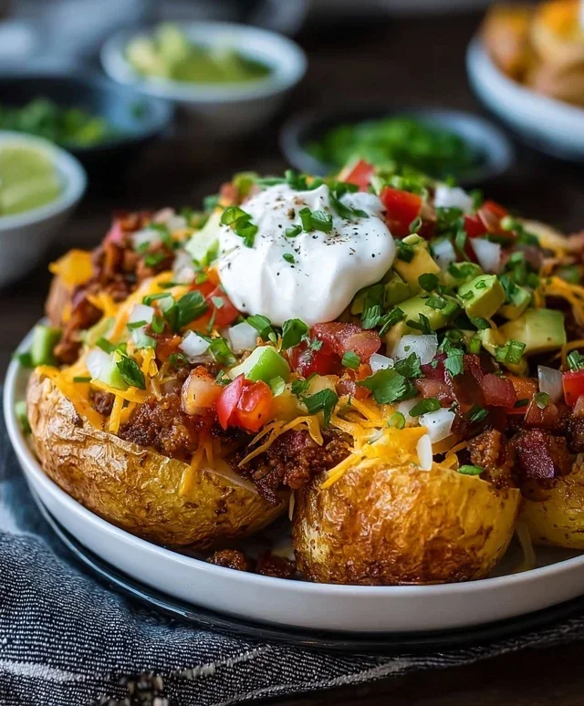 Loaded Potato Taco Bowl