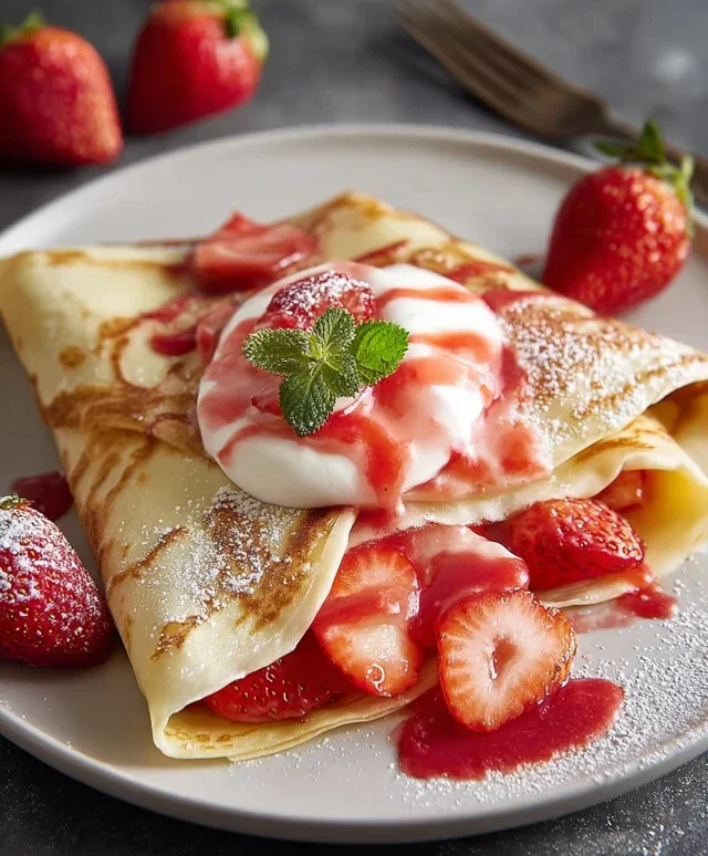 Strawberry Crepes
