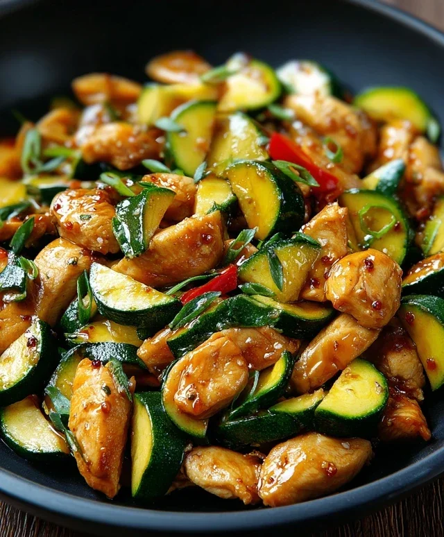 Chicken Zucchini Stir Fry
