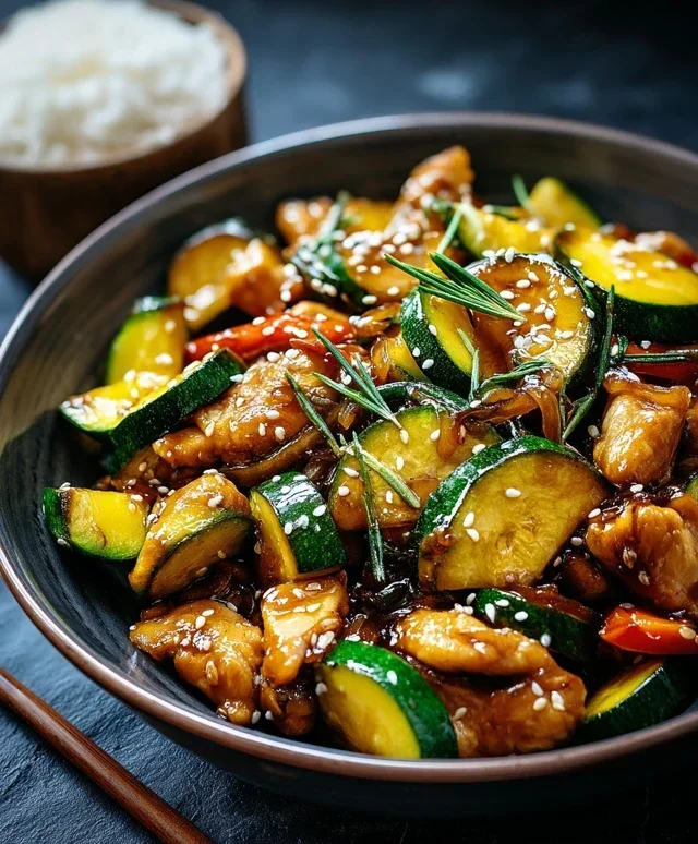 Chicken Zucchini Stir Fry