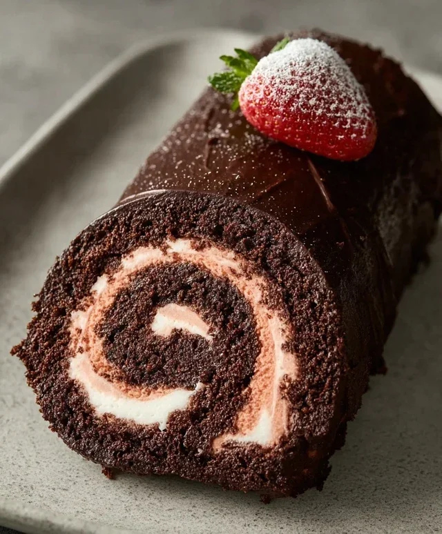 Easy Chocolate Swiss Roll