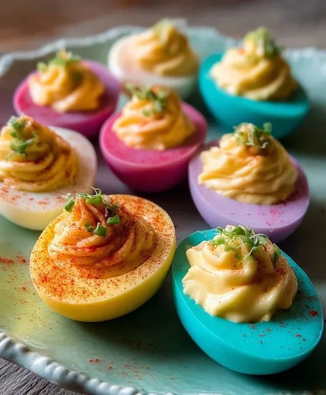 Colored Deviled Eggs