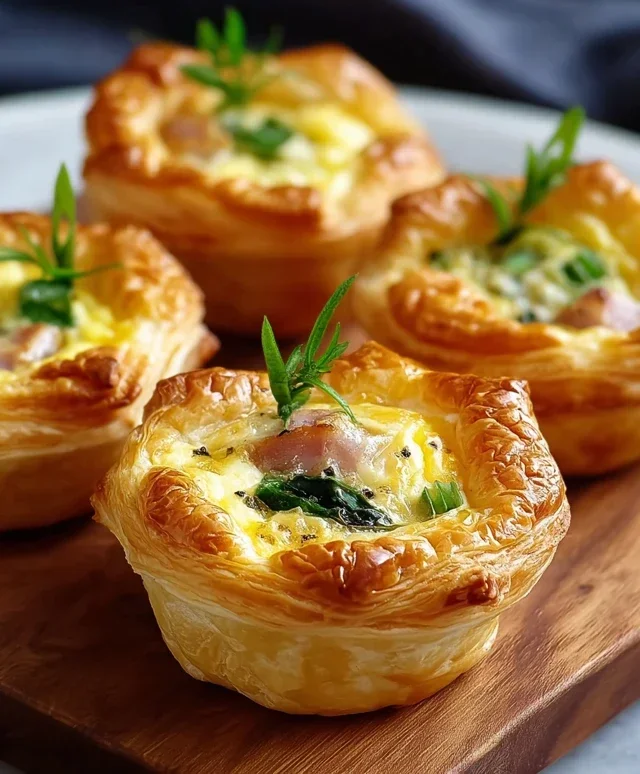 Savory Puff Pastry Cups