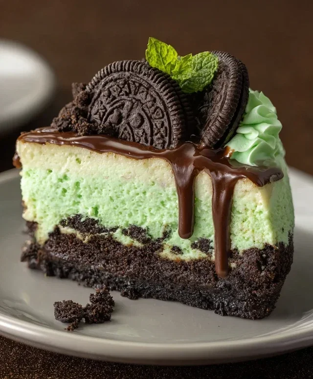 Mint Oreo Cheesecake Delight