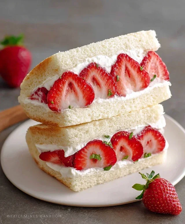 4-ingredient Strawberry Sando