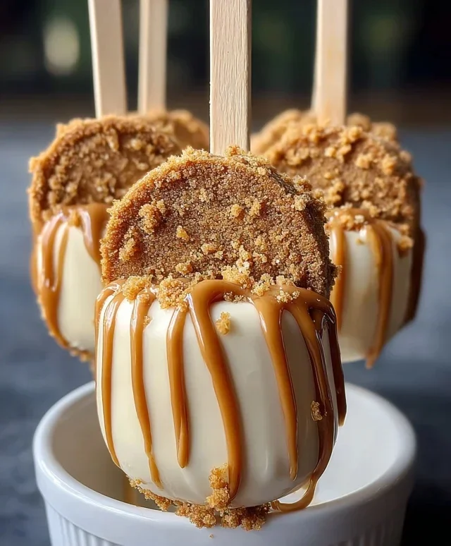 Biscoff Cookie Butter Cheesecake Pops