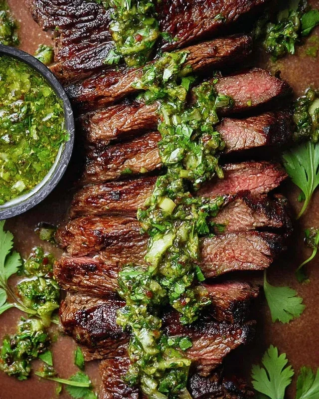 Skirt Steak Marinade Recipe with Chimichurri Recipe