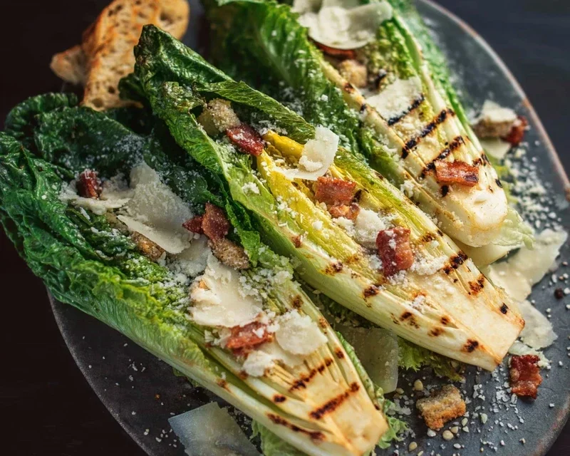 Grilled Romaine Caesar Salad Recipe