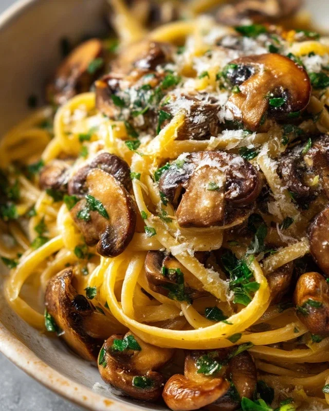 Garlic Mushroom Pasta