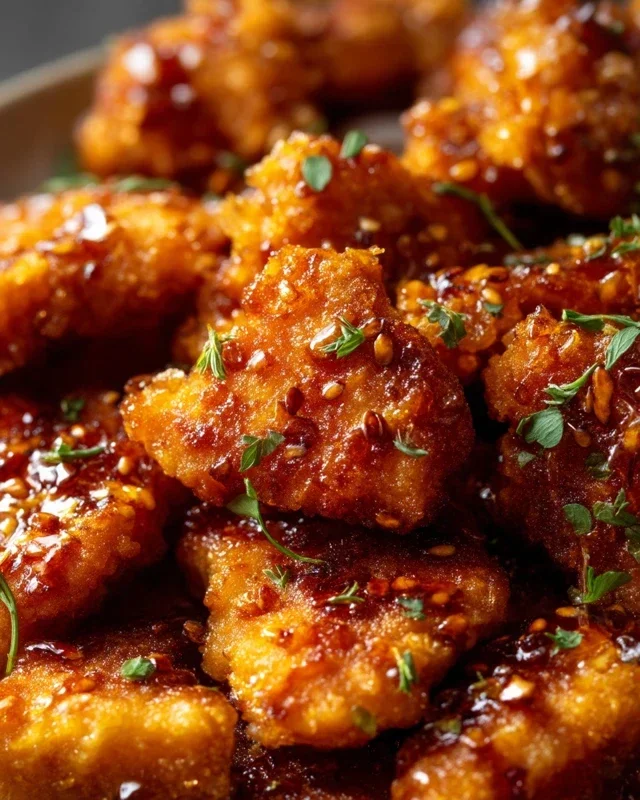 Baked Crunchy Hot Honey Chicken