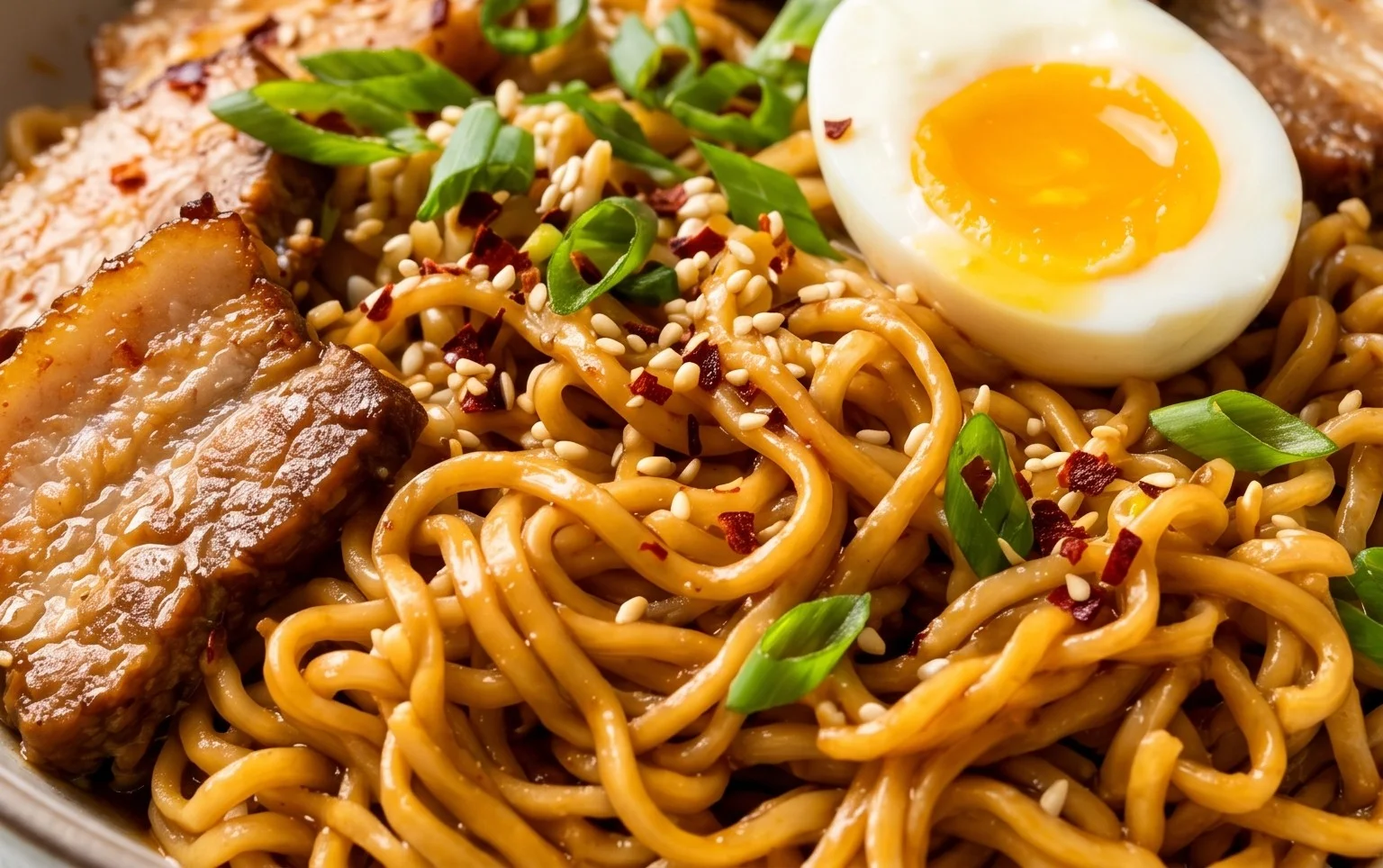 Easy Saucy Ramen Noodles