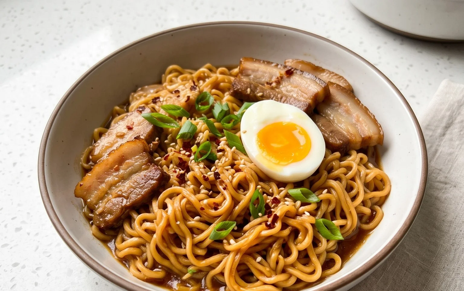 Easy Saucy Ramen Noodles