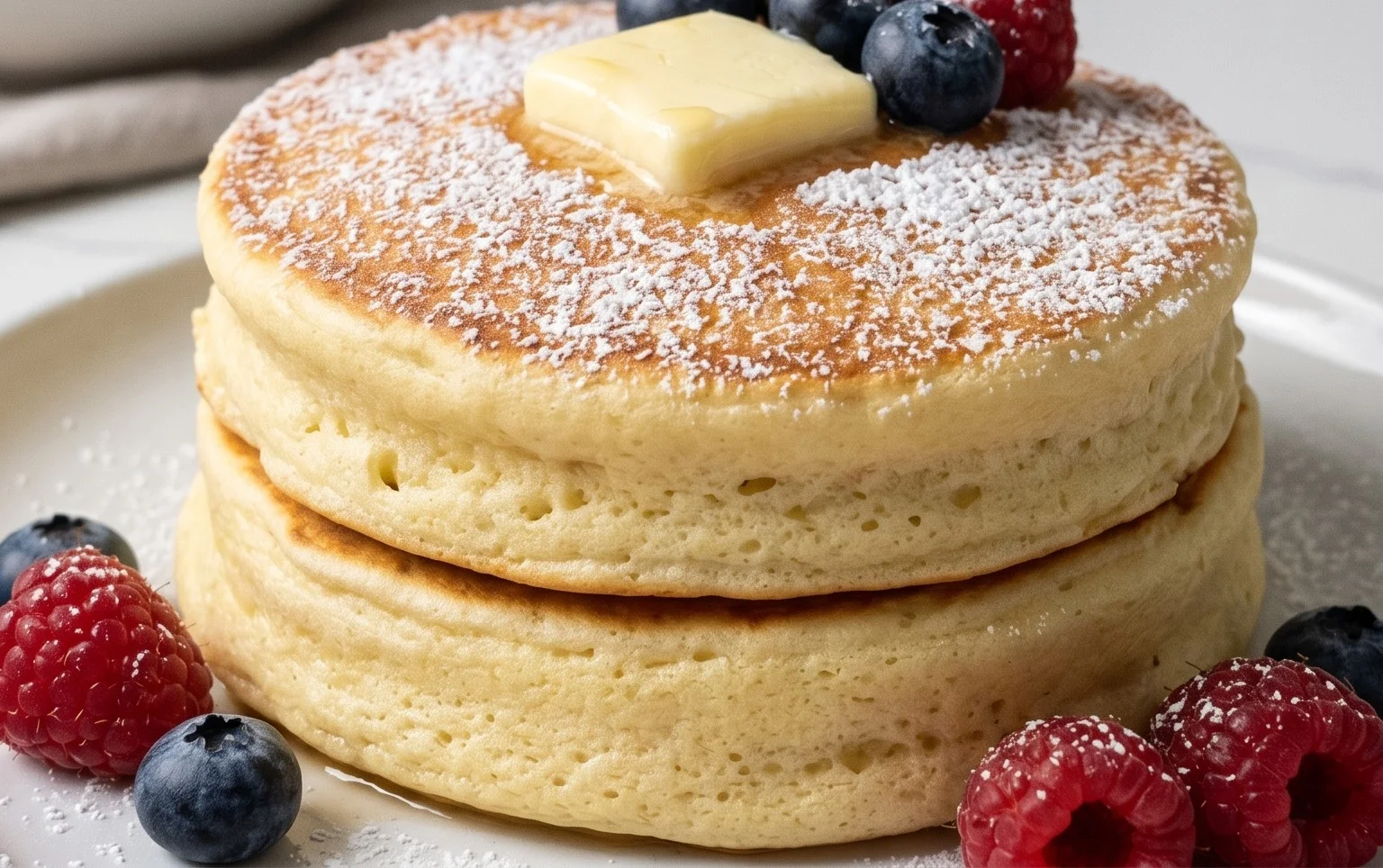 Fluffy Japanese Soufflé Pancakes