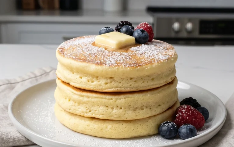 Fluffy Japanese Soufflé Pancakes