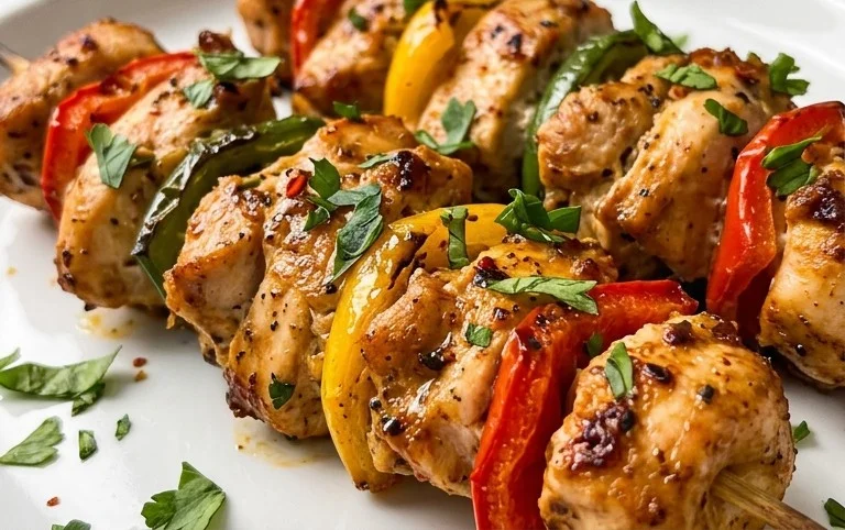 Air Fryer Chicken Skewers (VIDEO)