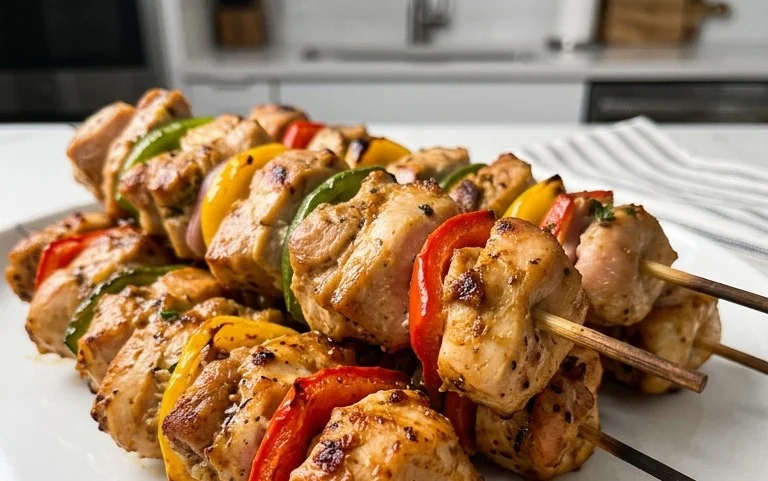 Air Fryer Chicken Skewers (VIDEO)
