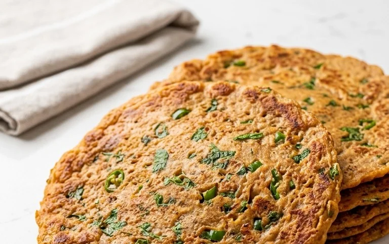 Masoor Dal Chilla | Savory Red Lentil Pancakes