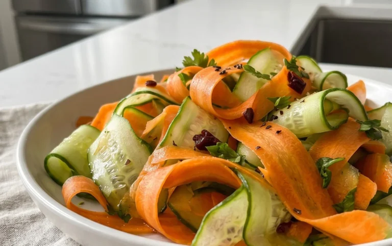 Carrot and Cucumber Ribbon Salad