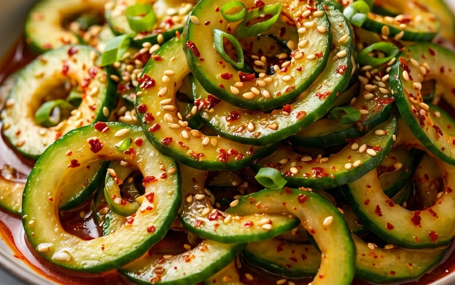 Spiral Cucumber Salad: Korean-Inspired Recipe