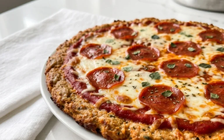 Chicken Crust Pizza (Low Carb + High Protein