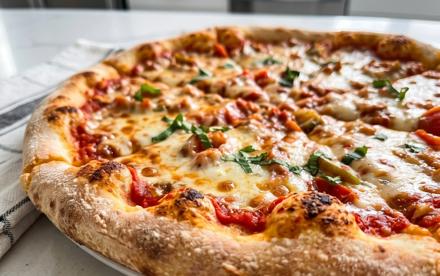 An excellent No Yeast Pizza Dough - quick easy homemade pizza!