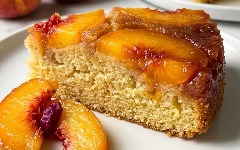 Peach Upside-Down Cake Recipe