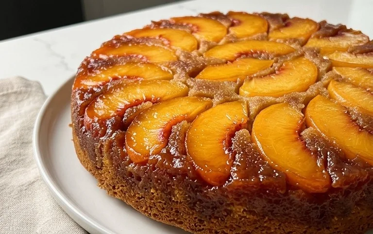 Peach Upside-Down Cake Recipe