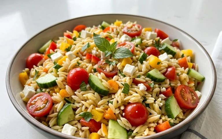 Rainbow Orzo Salad
