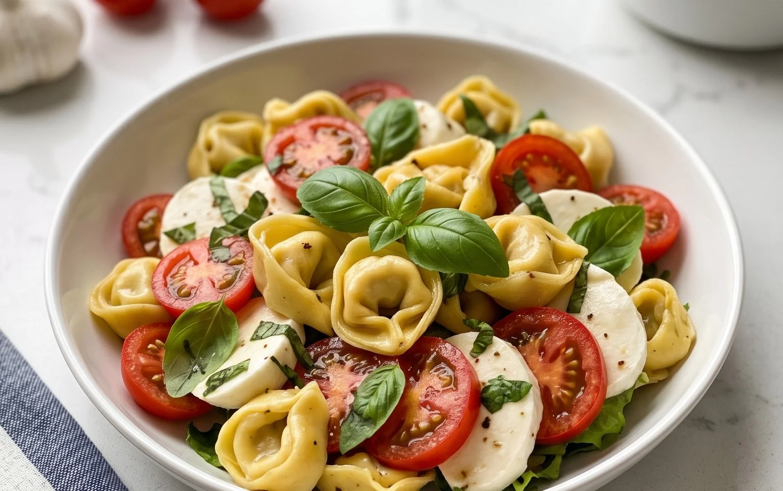 Tortellini Caprese Salad