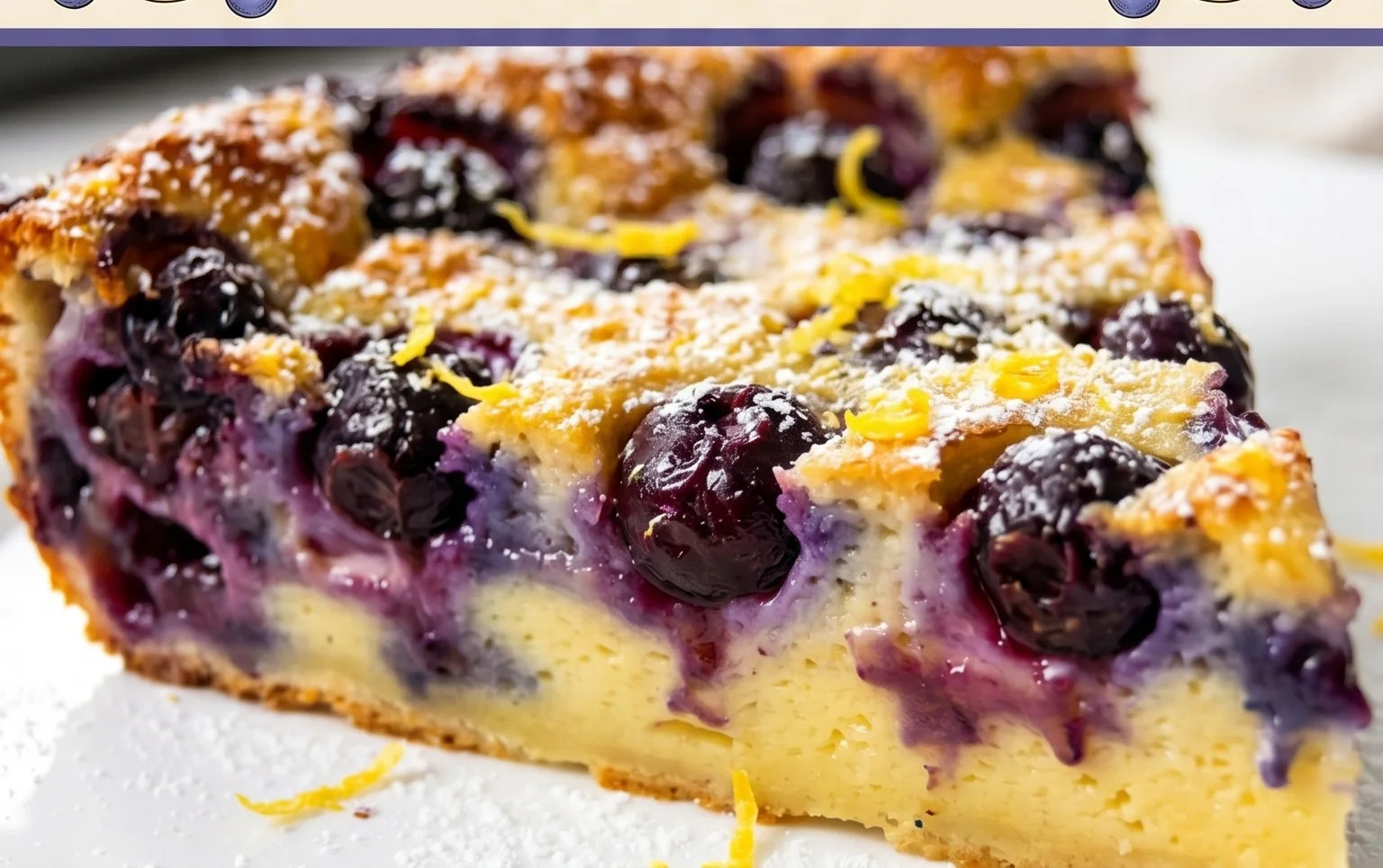 Lemon Blueberry Clafoutis