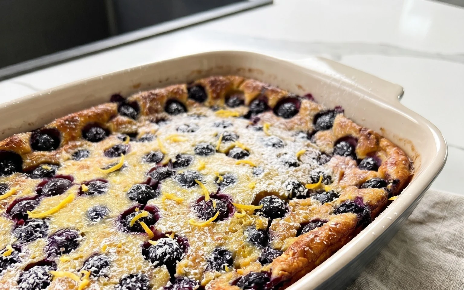 Lemon Blueberry Clafoutis