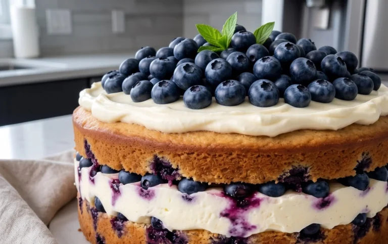 Nova Scotia Blueberry Cream Cake