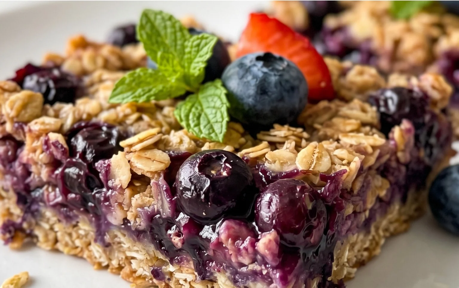 Blueberry Oatmeal Bars