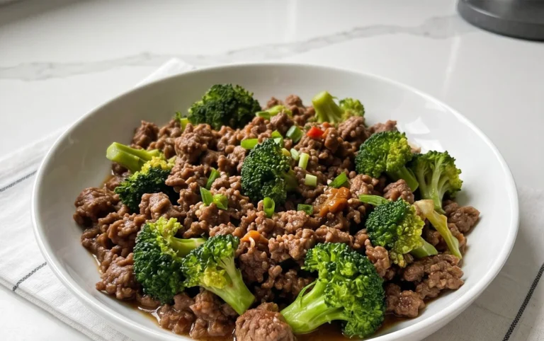 Ground Beef and Broccoli