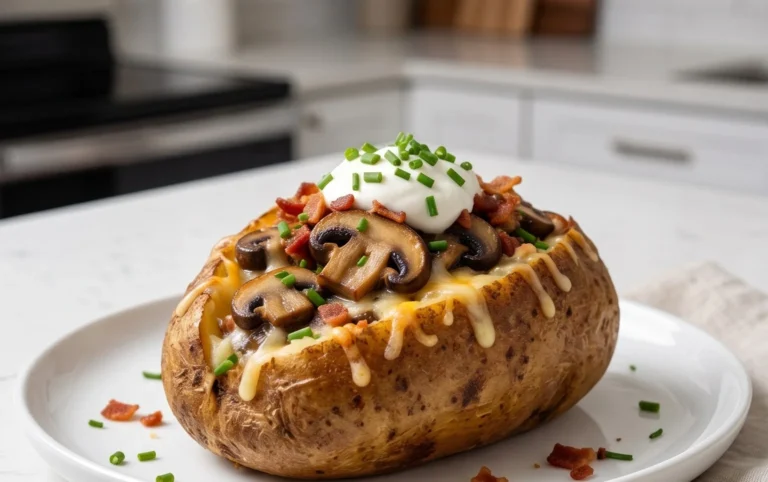 The Ultimate Stuffed Baked Potatoes with Mushrooms