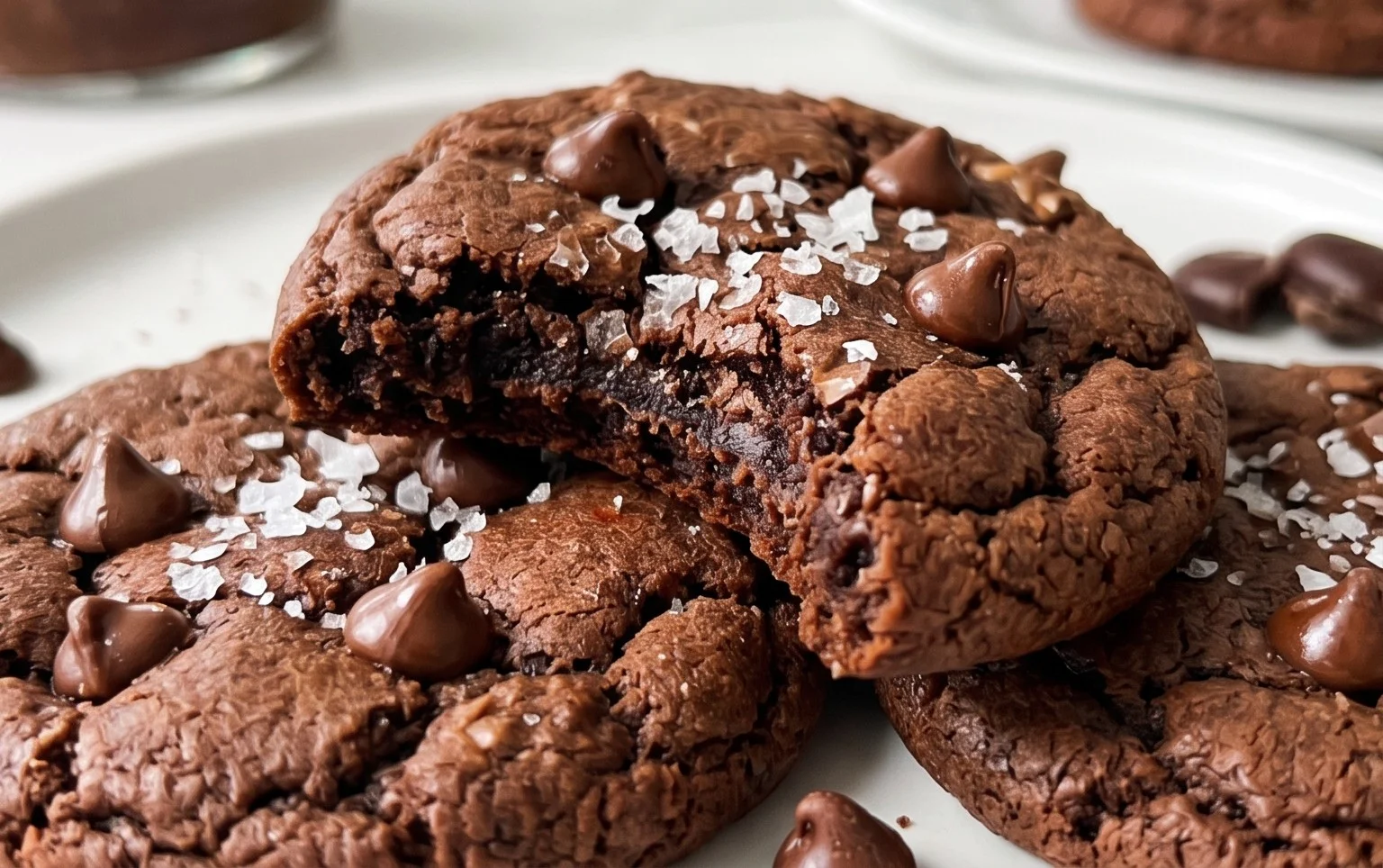Salted Brownie Cookies