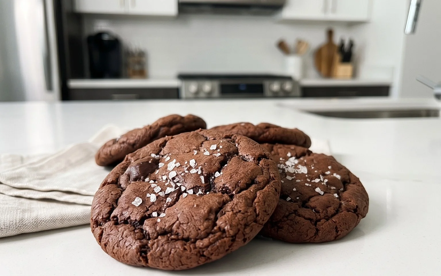 Salted Brownie Cookies