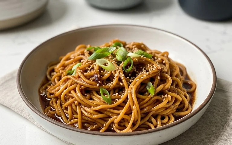 Easy Saucy Ramen Noodles