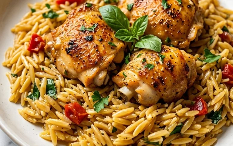 Chicken Orzo (30-Minutes, One-Pan)