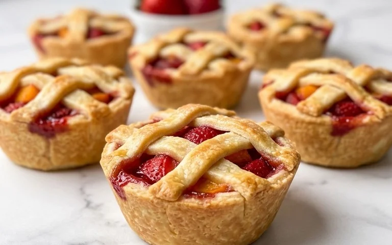 Strawberry Peach Pie Bites