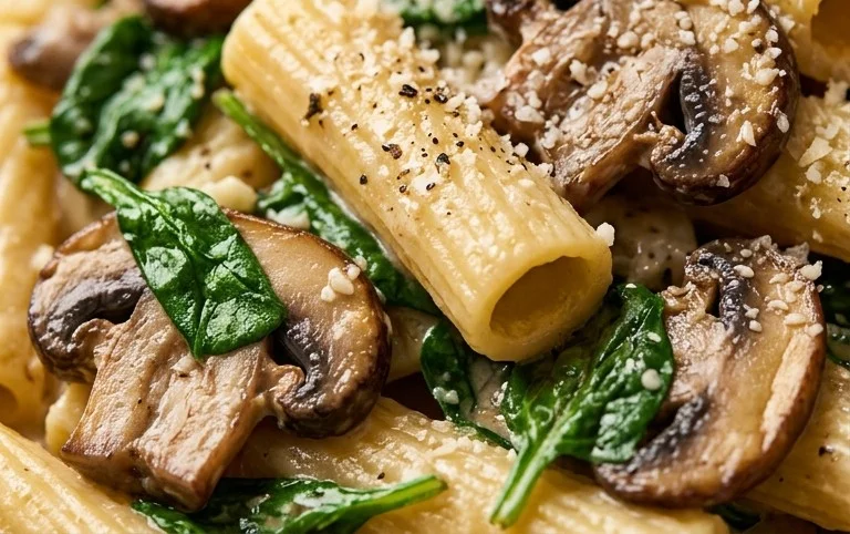 Spinach Mushroom Pasta