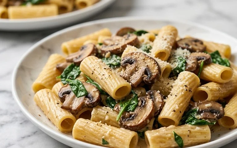 Spinach Mushroom Pasta
