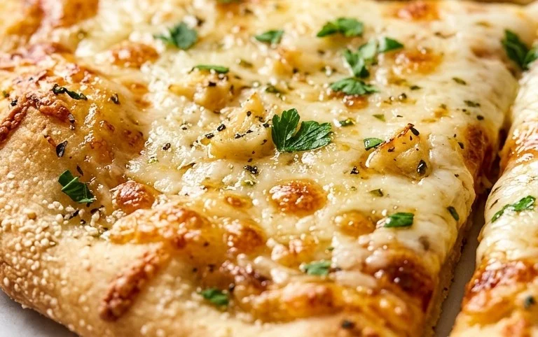 buttery garlic pizza