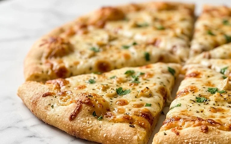 buttery garlic pizza