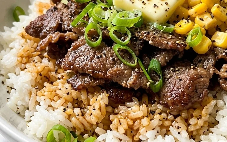 Beef Pepper Rice Bowl is a delicious meal option.